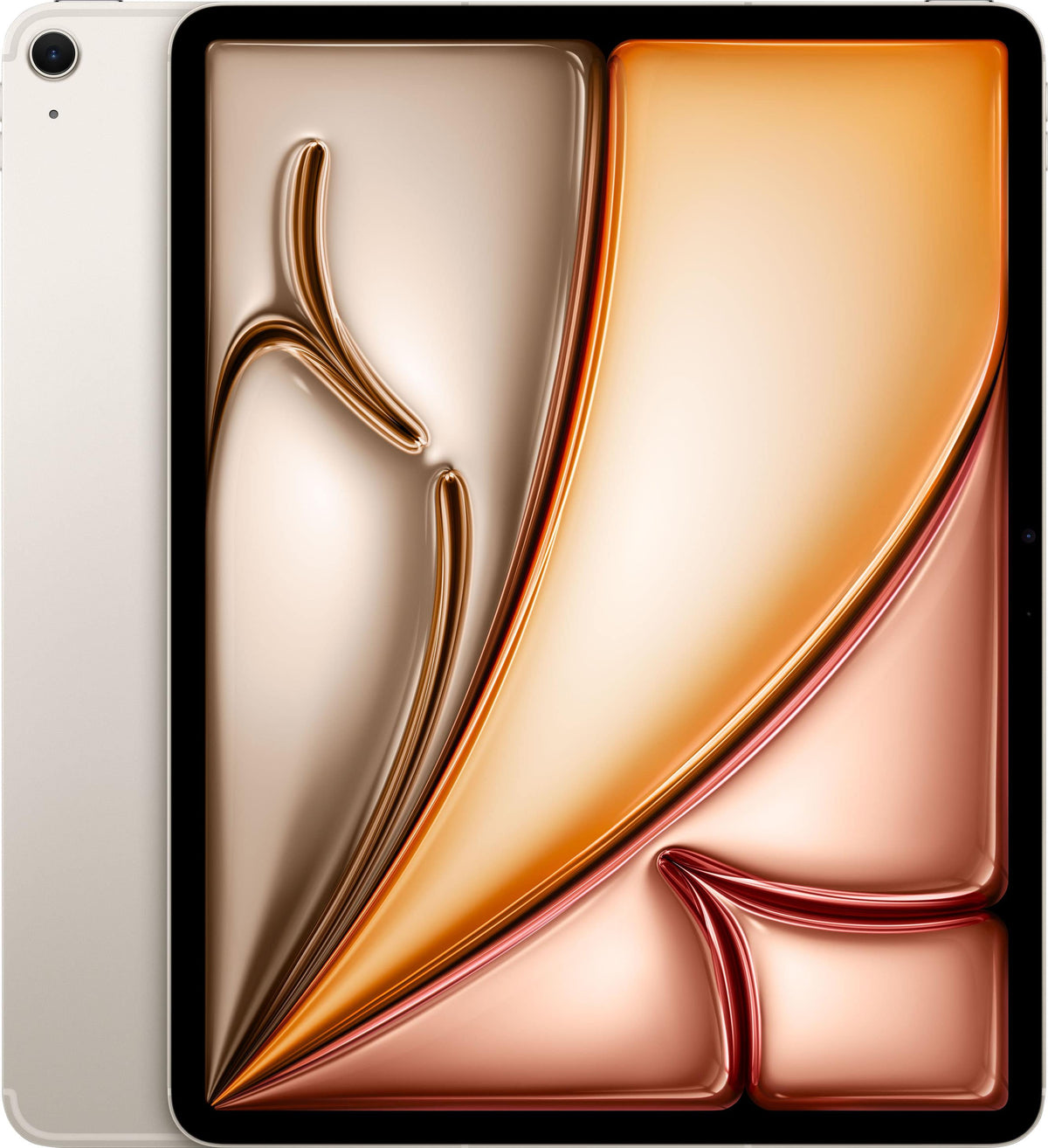 Apple - 13-inch iPad Air M4 chip Wi-Fi + Cellular 256GB - Starlight (Unlocked)